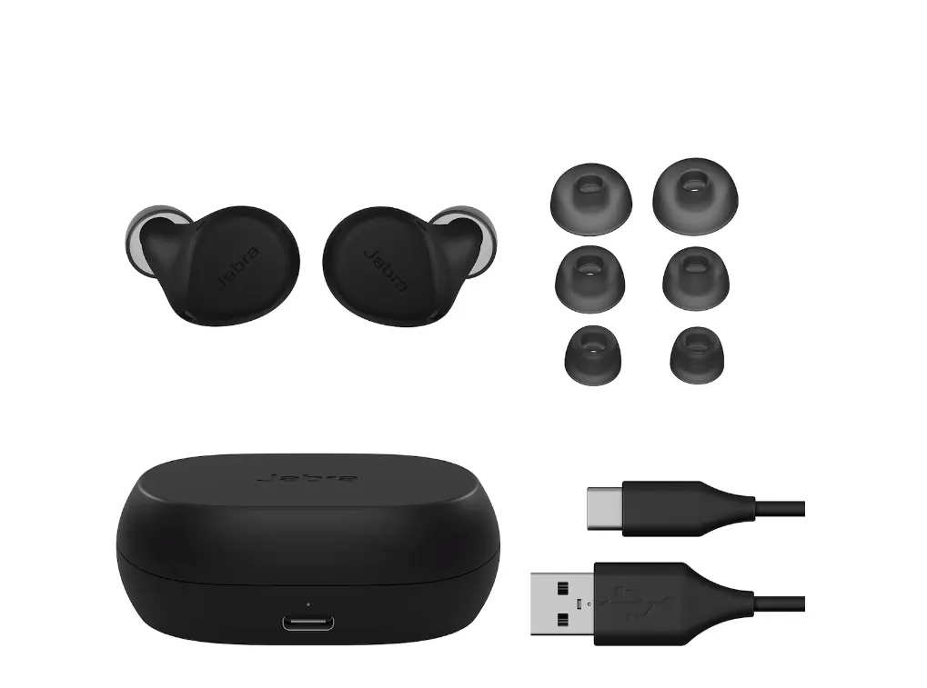 Bild von schwarzen Jabra Elite 7 Active In-Ear Kopfhörer Kabellos